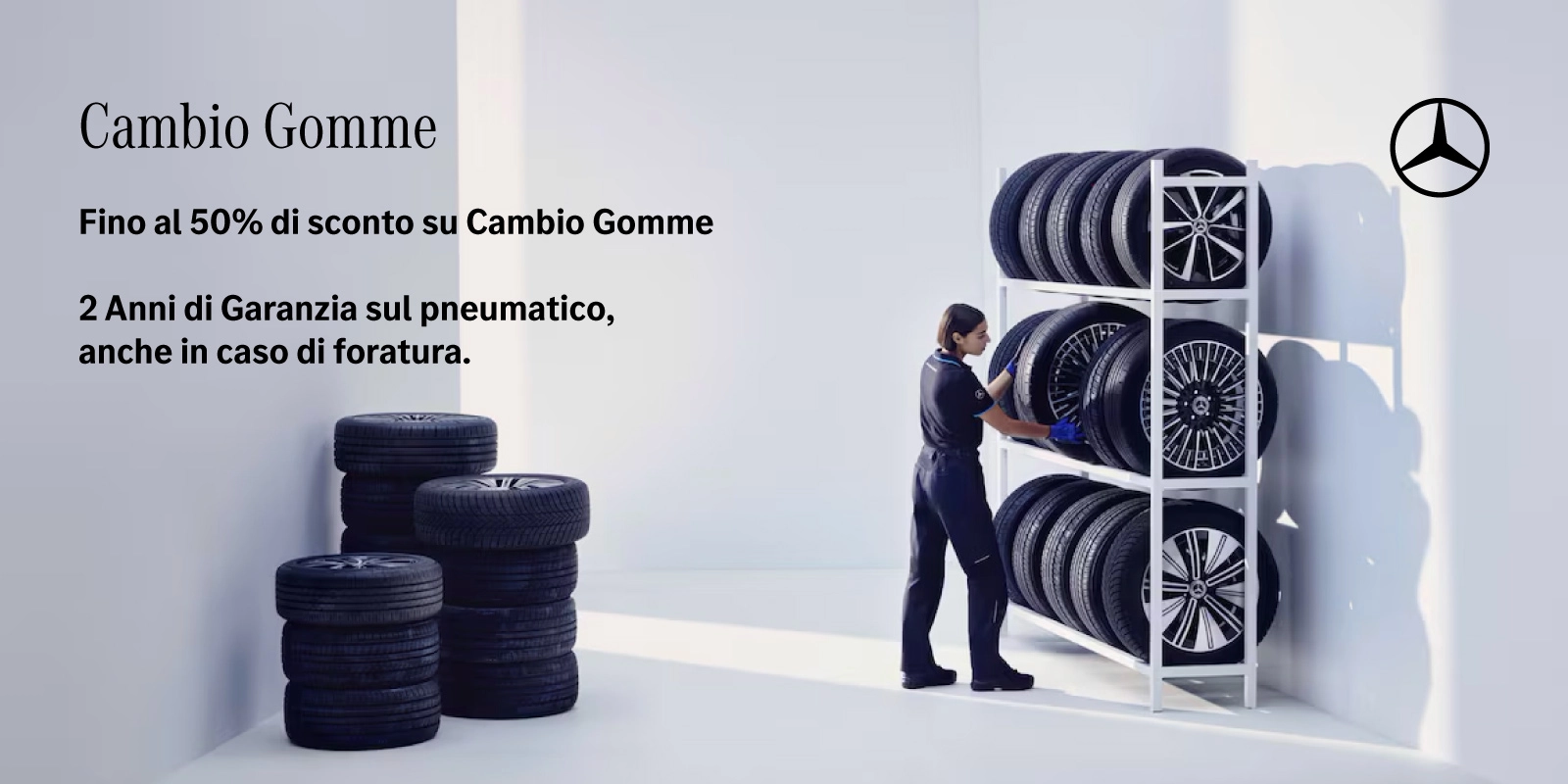 Approfitta degli sconti sul cambio gomme Mercedes-Benz