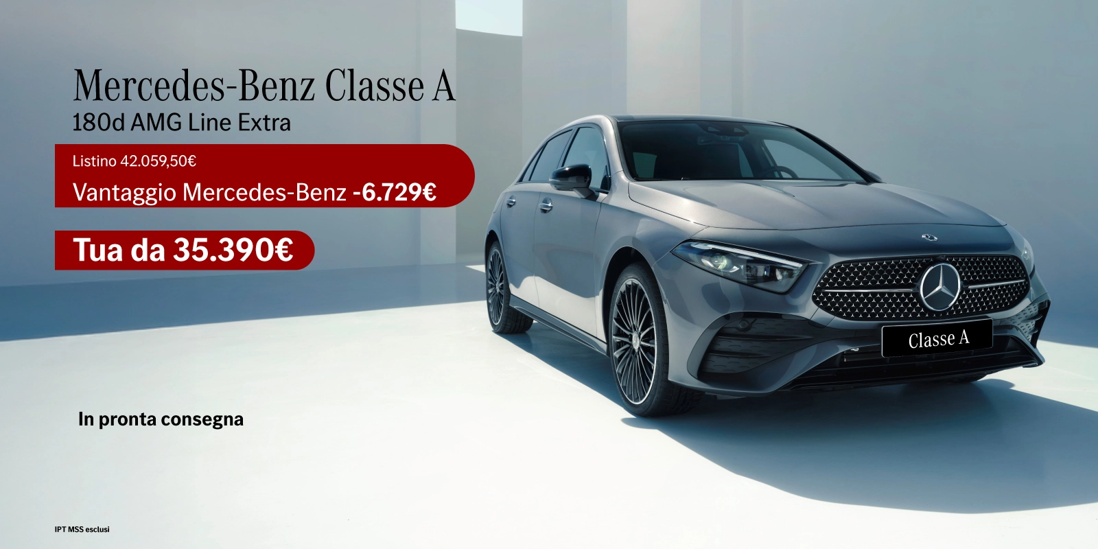 Nuovo Mercedes-Benz Classe A - Tua a partire da 35.390€