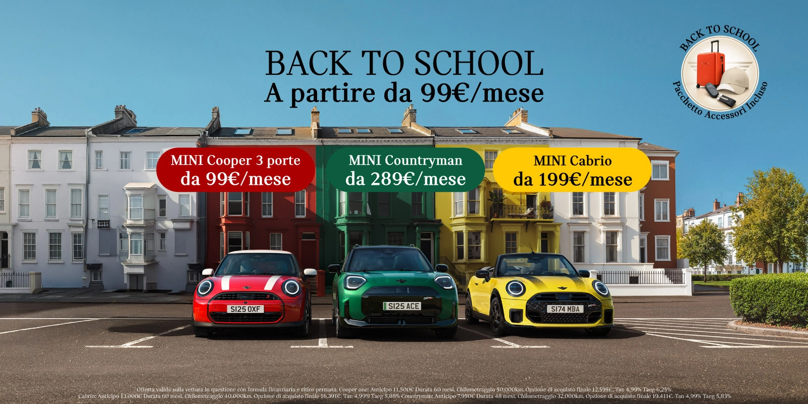 MINI Back to School - A partire da 99€/mese