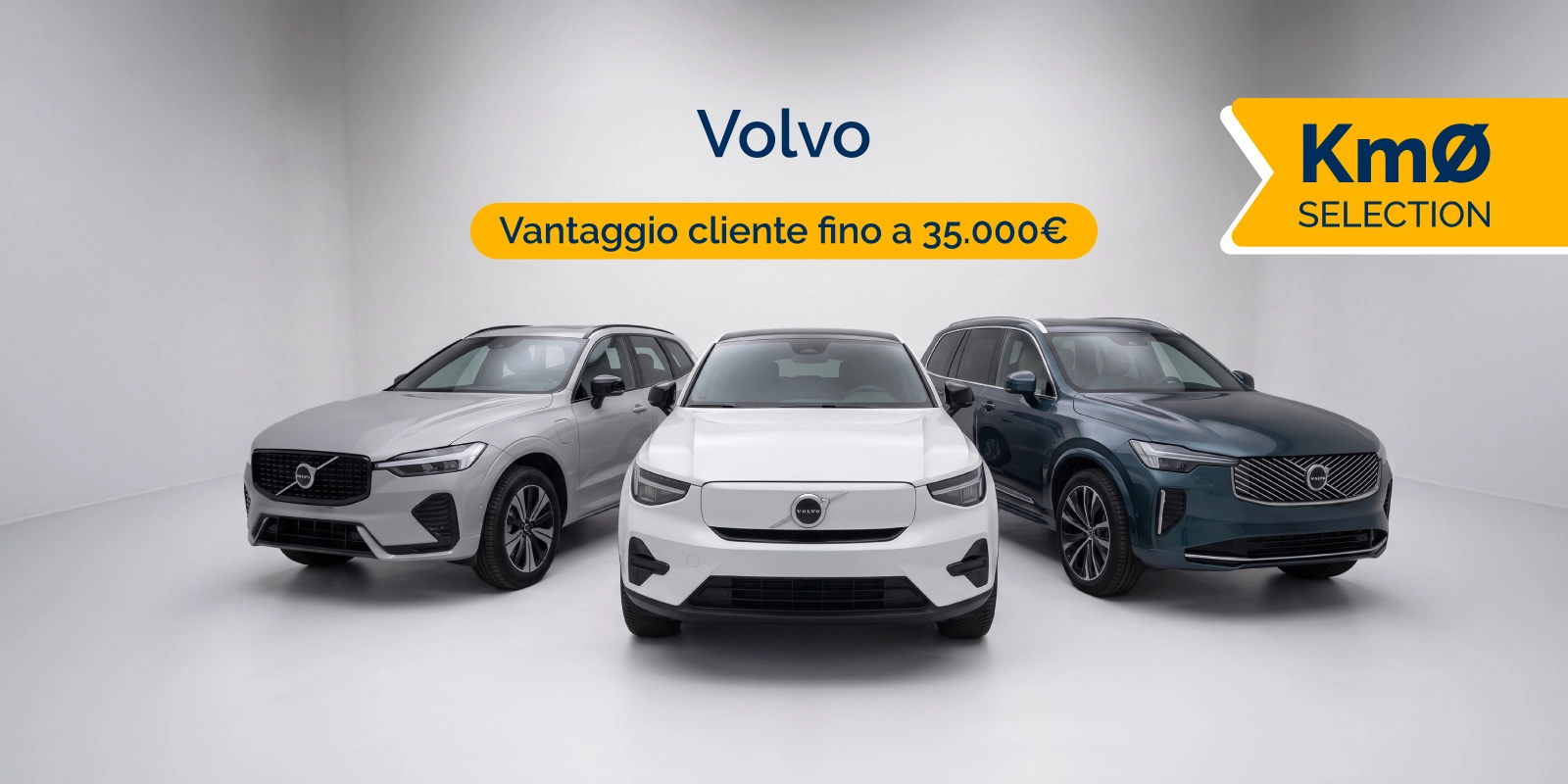 Km0 Volvo - fino a 35.000€ di vantaggio cliente