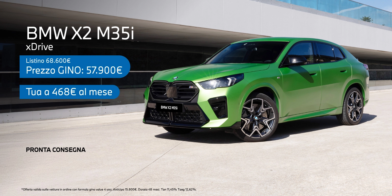 Nuova BMW X2 M35i - Tua a partire da 468€/mese