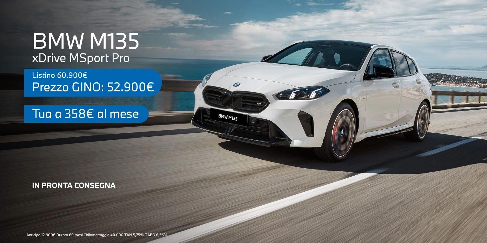 Nuova BMW Serie 1 M135i - Tua a partire da 358€/mese