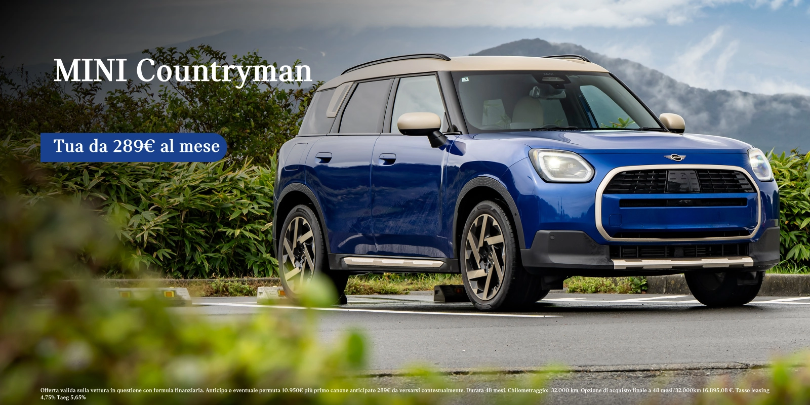 Nuova Mini Countryman - Tua a partire da 289€/mese