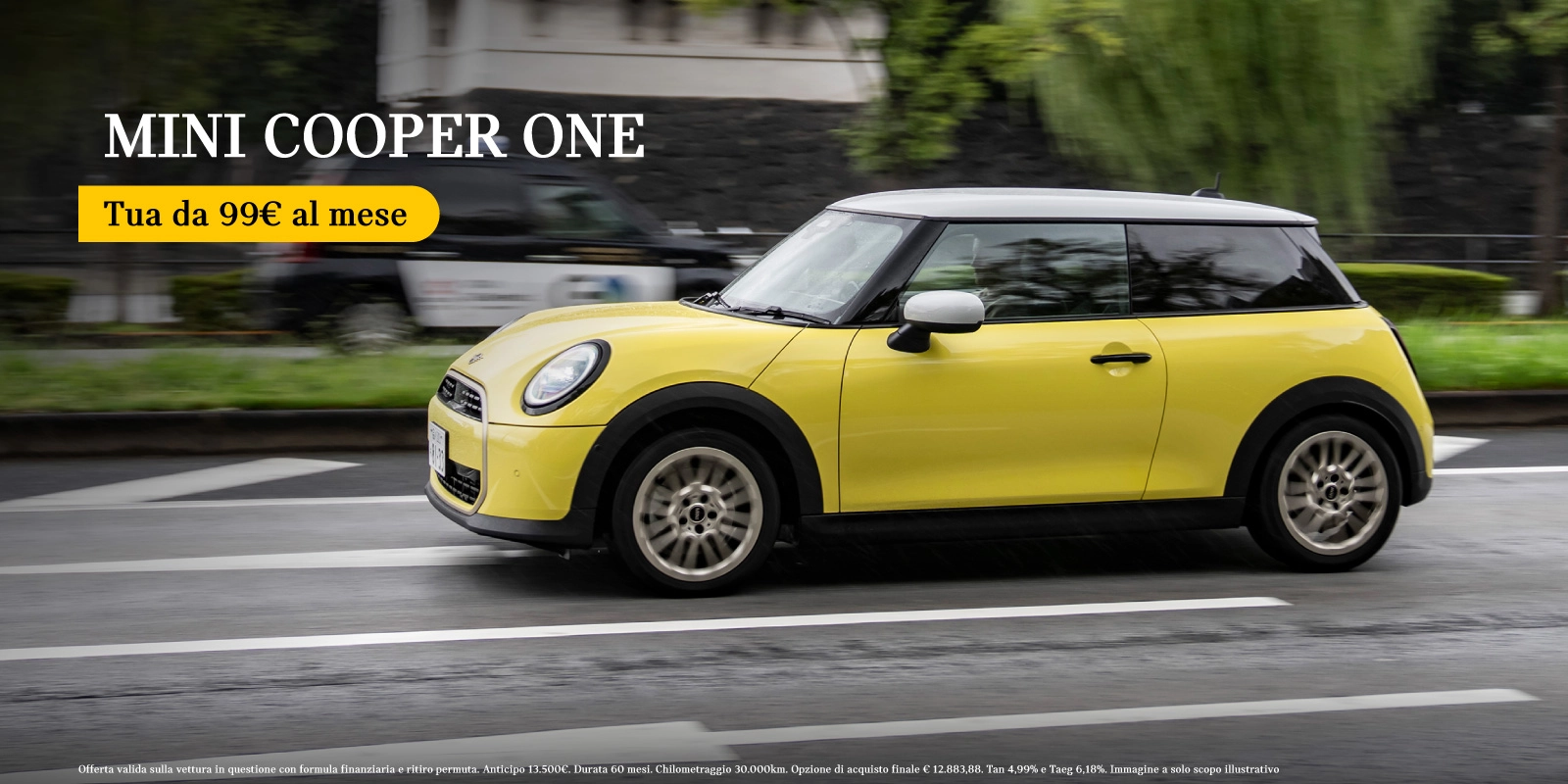 Nuova Mini Cooper ONE 3 porte - Tua a partire da 99€/mese