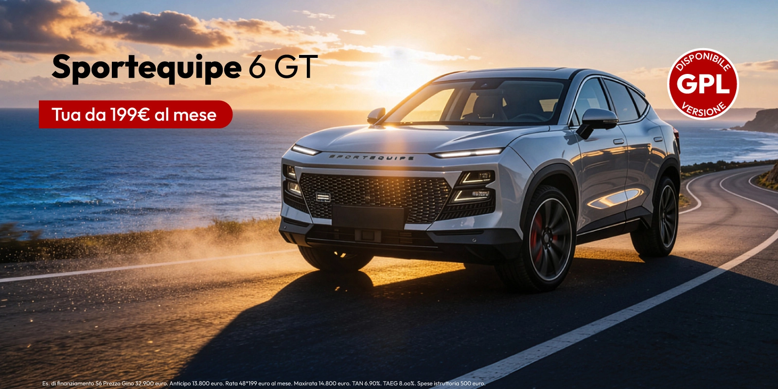 Nuova Sportequipe 6GT - Tua da 199€ al mese