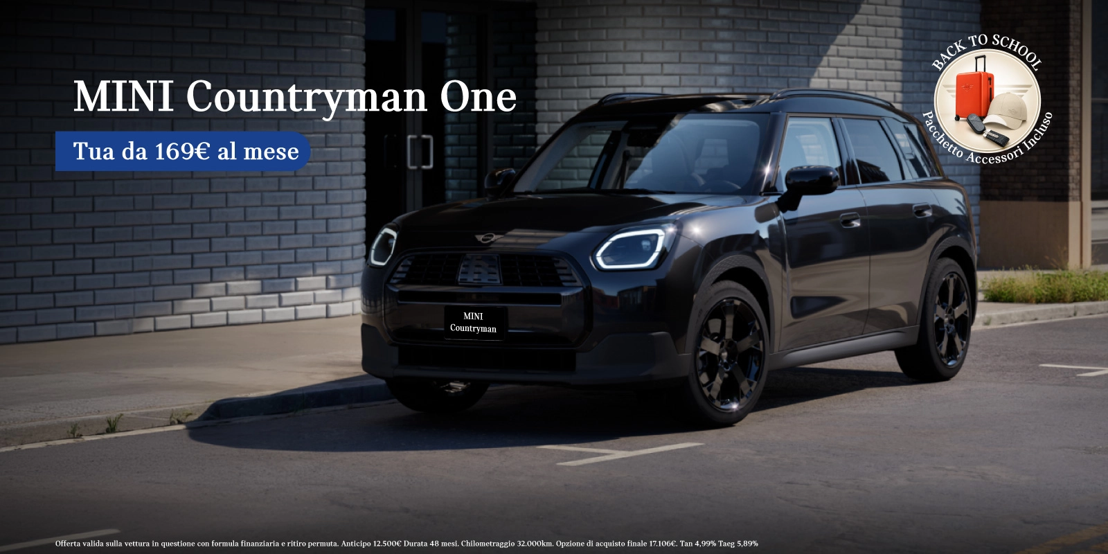 Nuova Mini Countryman ONE - Tua a partire da 169€/mese