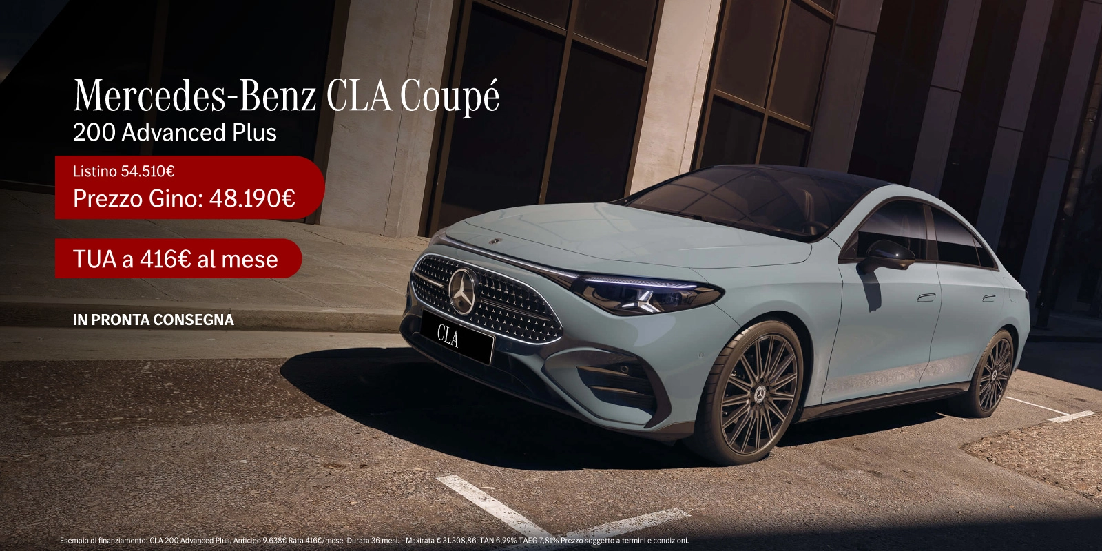 Nuovo Mercedes-Benz CLA Coupè in pronta consegna