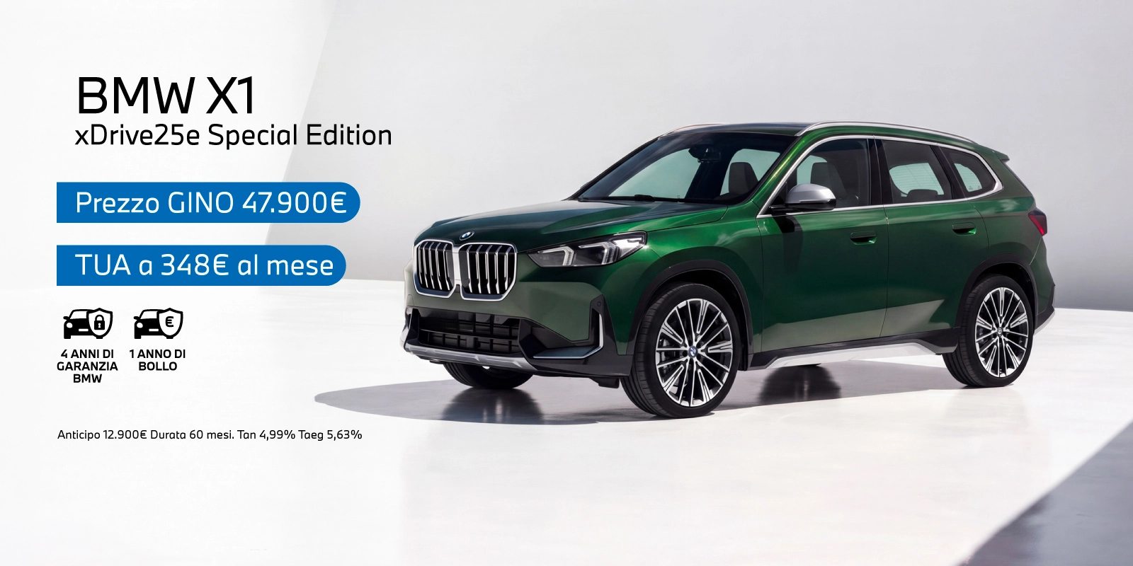 Nuova BMW X1 Special Edition - Tua a partire da 348€/mese con 4 anni di garanzia bmw e 1 anno di bollo incluso