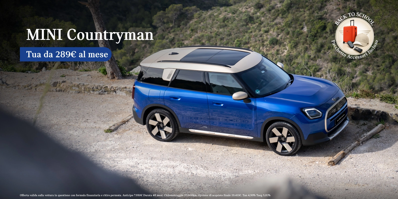 Nuova Mini Countryman - Tua a partire da 289€/mese