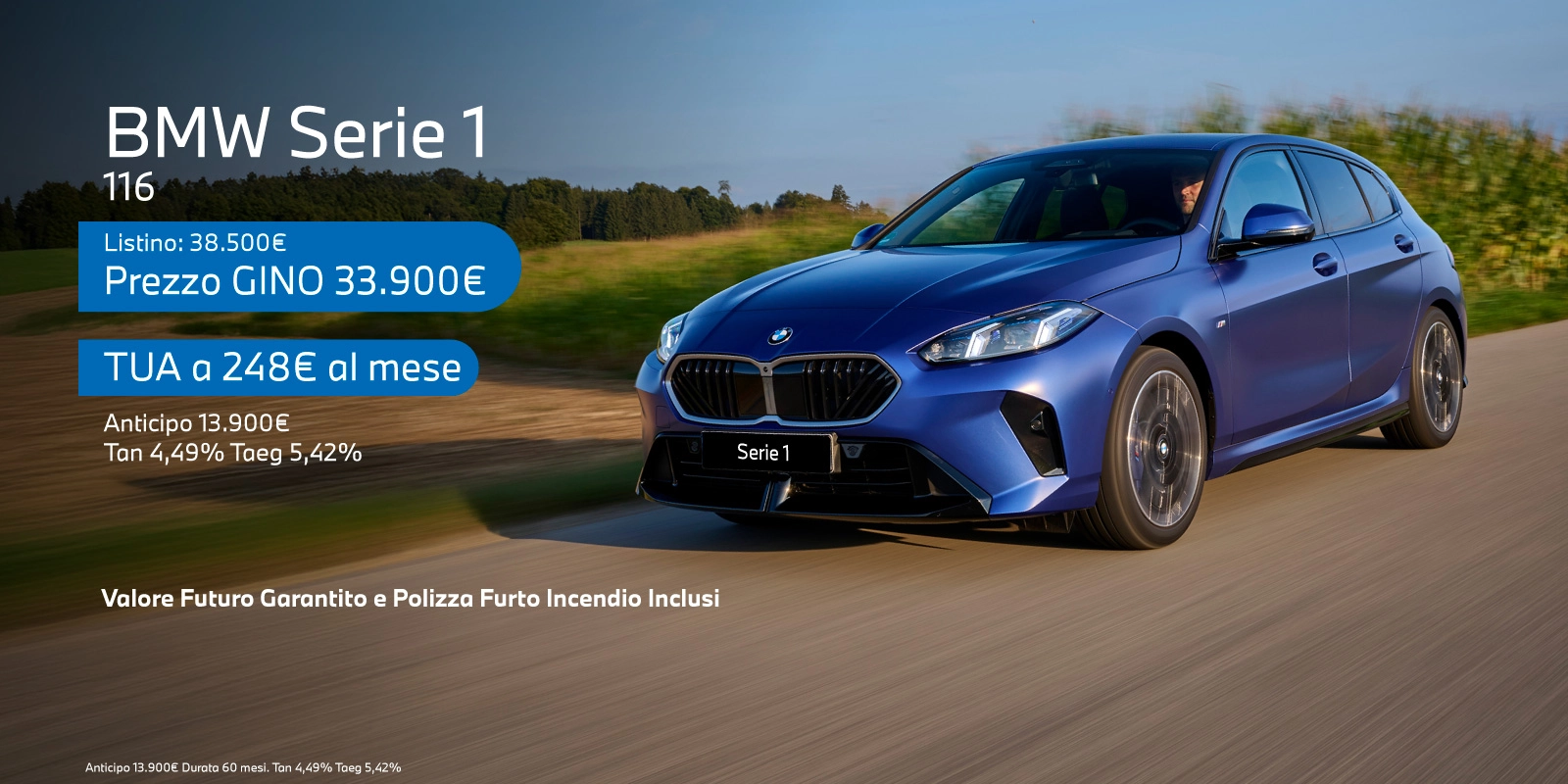 Nuova BMW Serie 1 - Tua a partire da 248€/mese