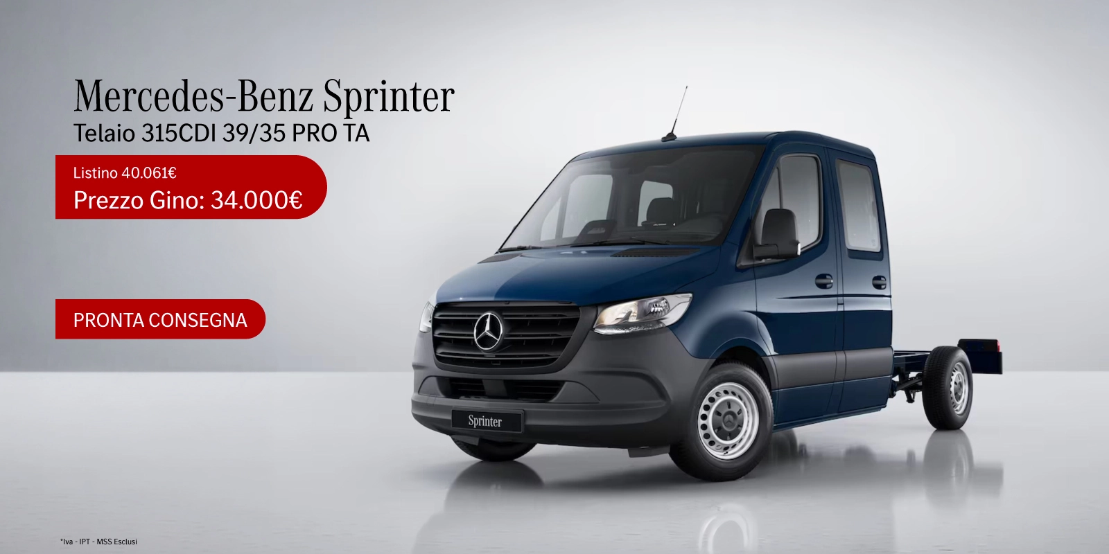 Nuovo Mercedes-Benz Sprinter Telaio - Tuo da 34.000€