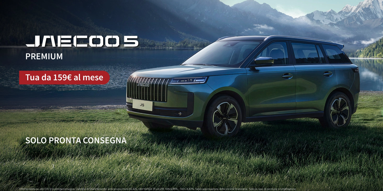 Nuova Jaecoo 5 - Tua da 159€ al mese