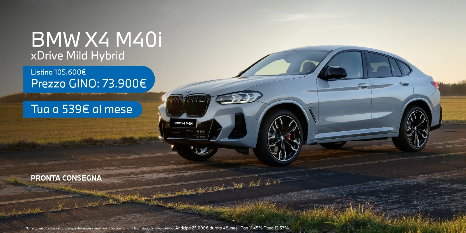 Nuova BMW X4 M40i - Tua a partire da 539€/mese