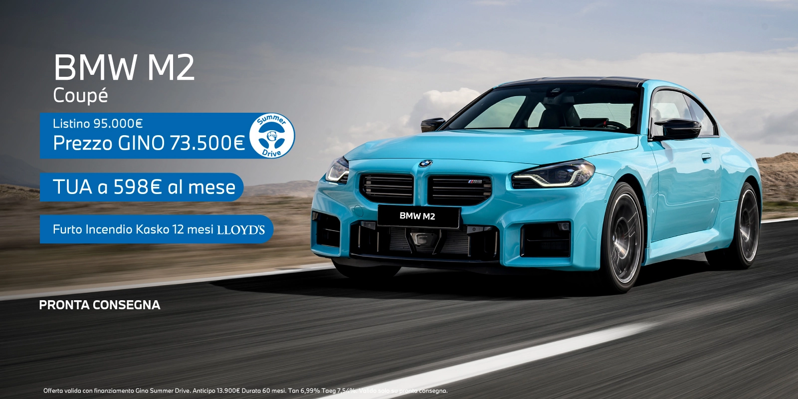 Nuova BMW M2 - Tua a partire da 598€/mese