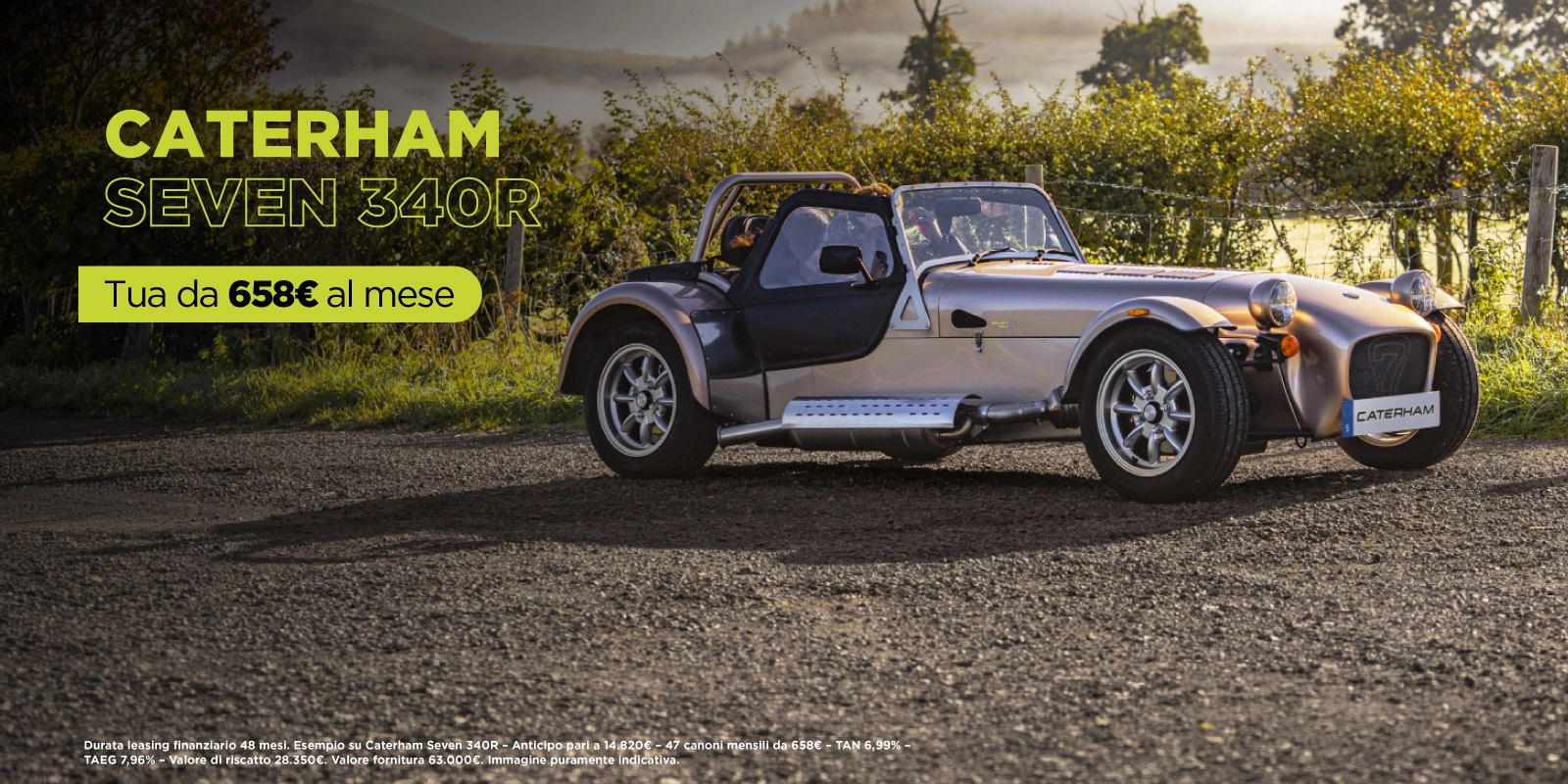 Nuova Caterham Seven 340R - tua da 658€ al mese