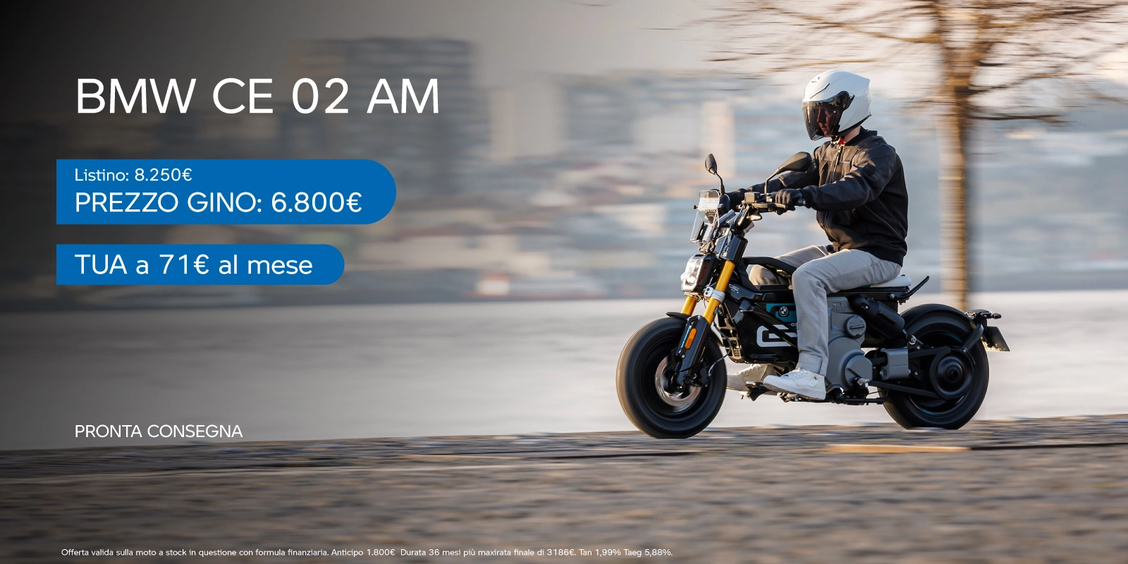 BMW CE 02: Tua a 71€ al mese