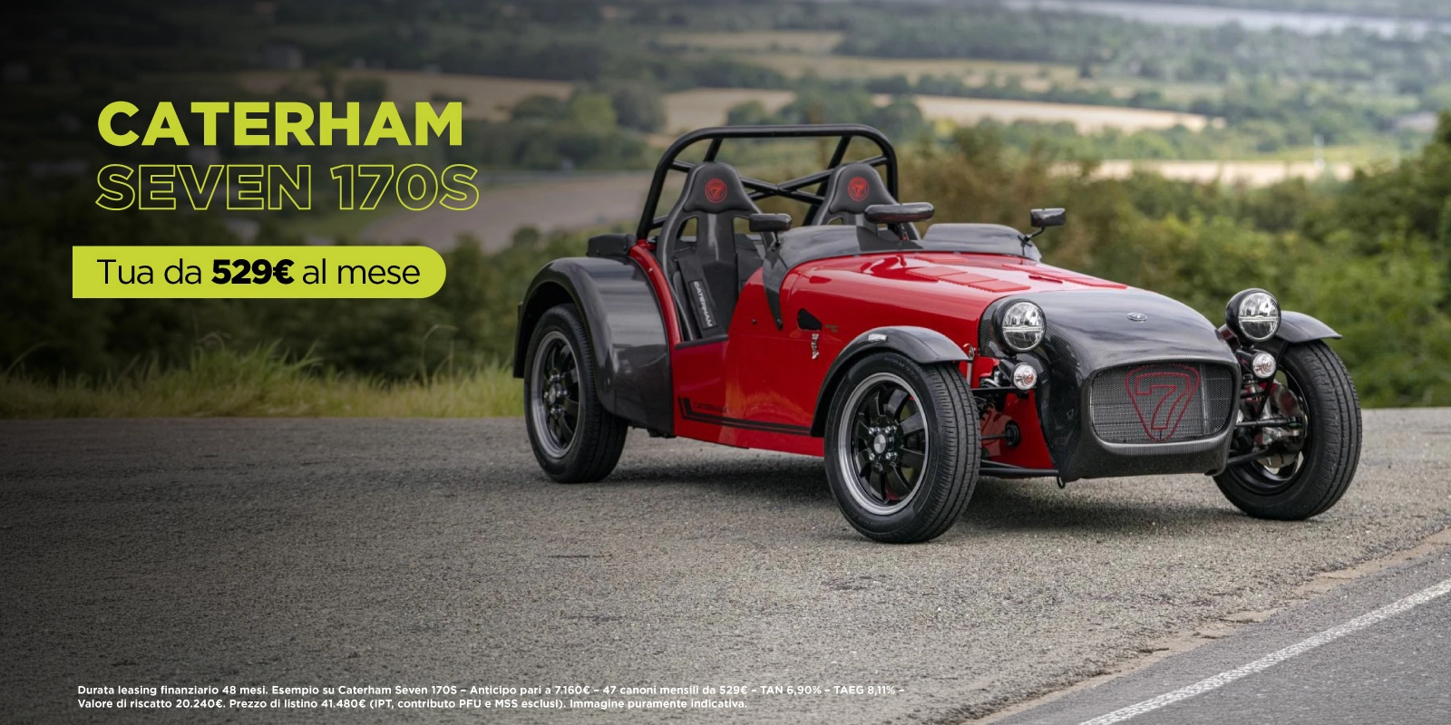 Nuova Caterham Seven 170S - tua da 529€ al mese