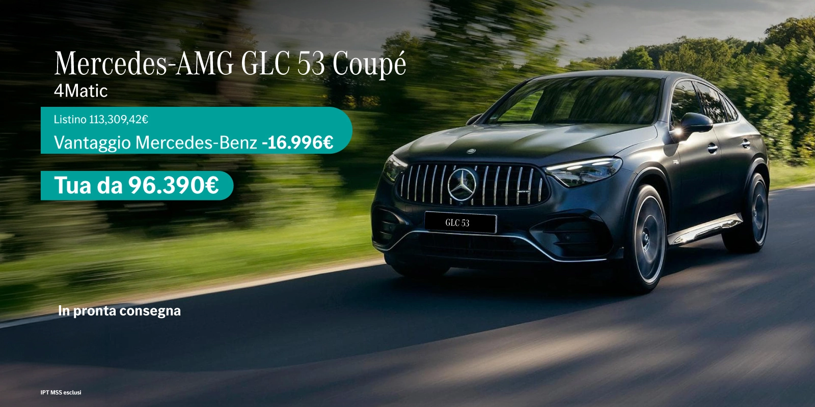 Nuovo Mercedes-AMG GLC 53 Coupè - tua da: 96.390€