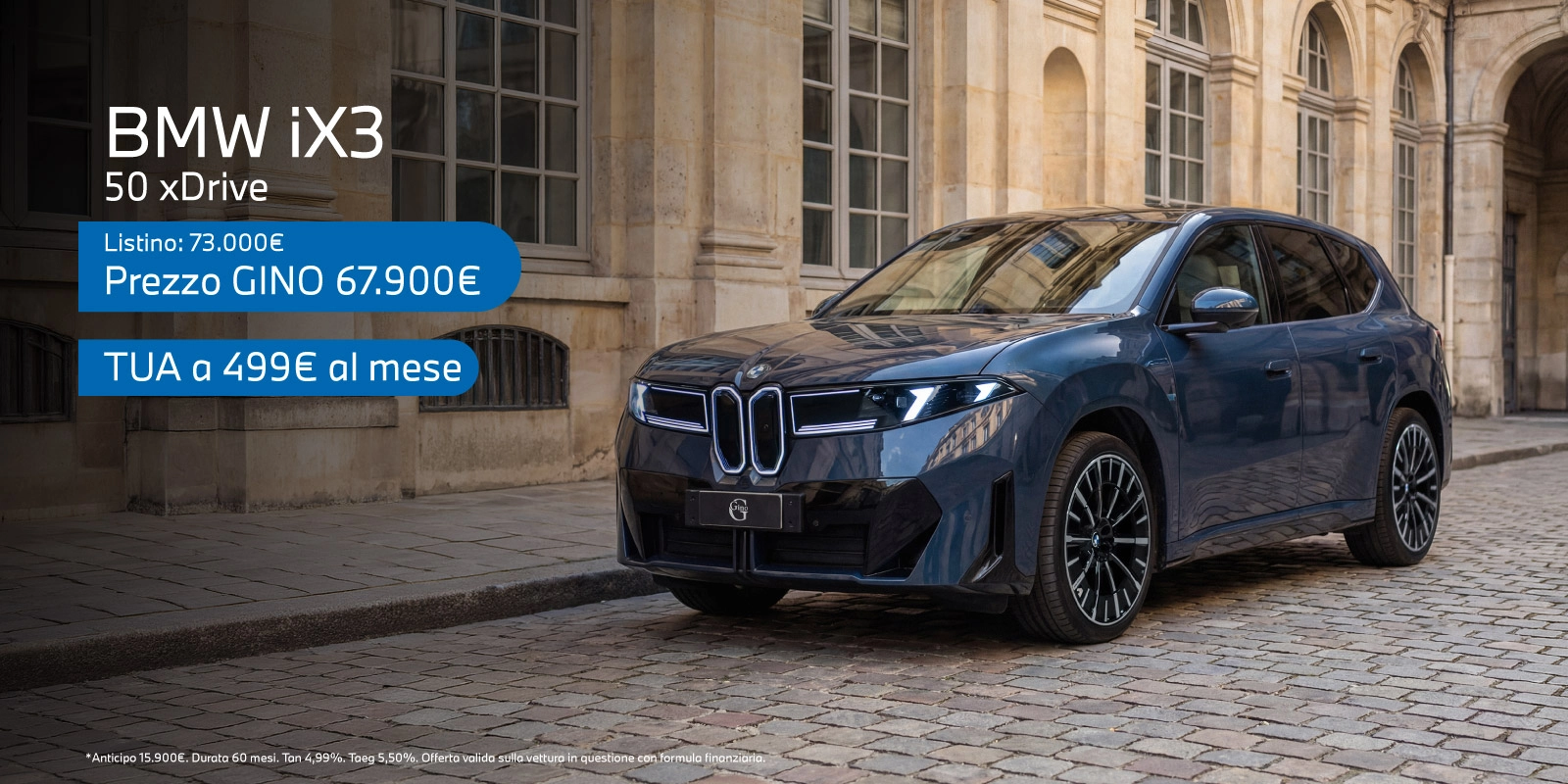 Nuova BMW iX3 - Tua a partire da 499€/mese