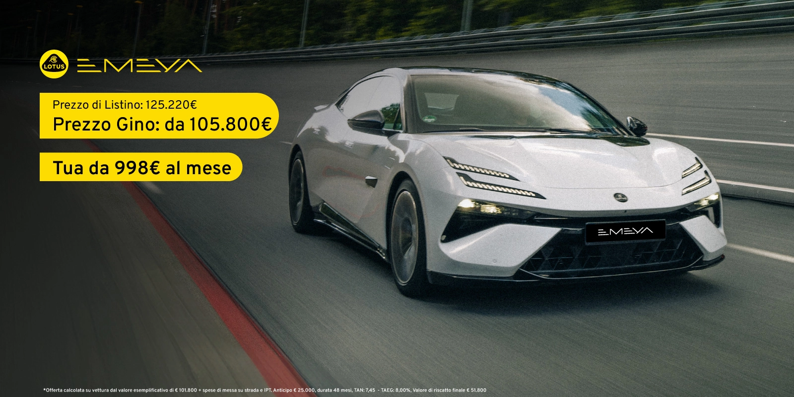 Lotus Emeya, l'Hyper GT 100% elettrica