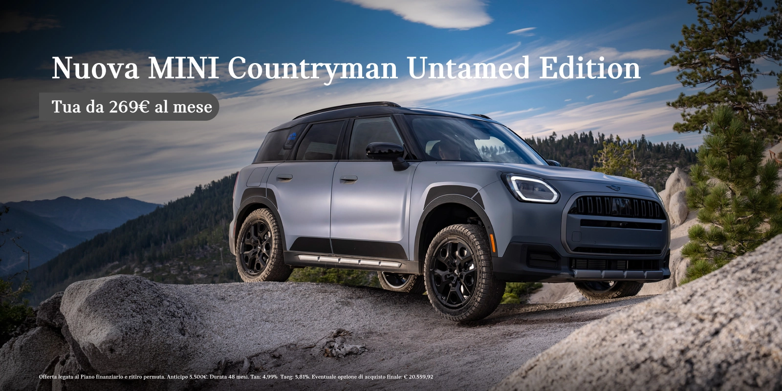 Nuova Mini Countryman Untamed Edition - Tua a partire da 269€/mese