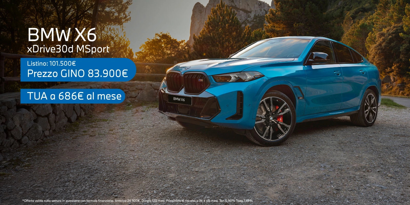 Nuova BMW X6 - Tua a partire da 686€/mese