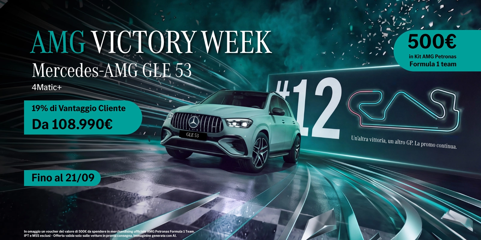 Mercedes-AMG GLE 53 tua con il 19% di Vantaggio cliente.
