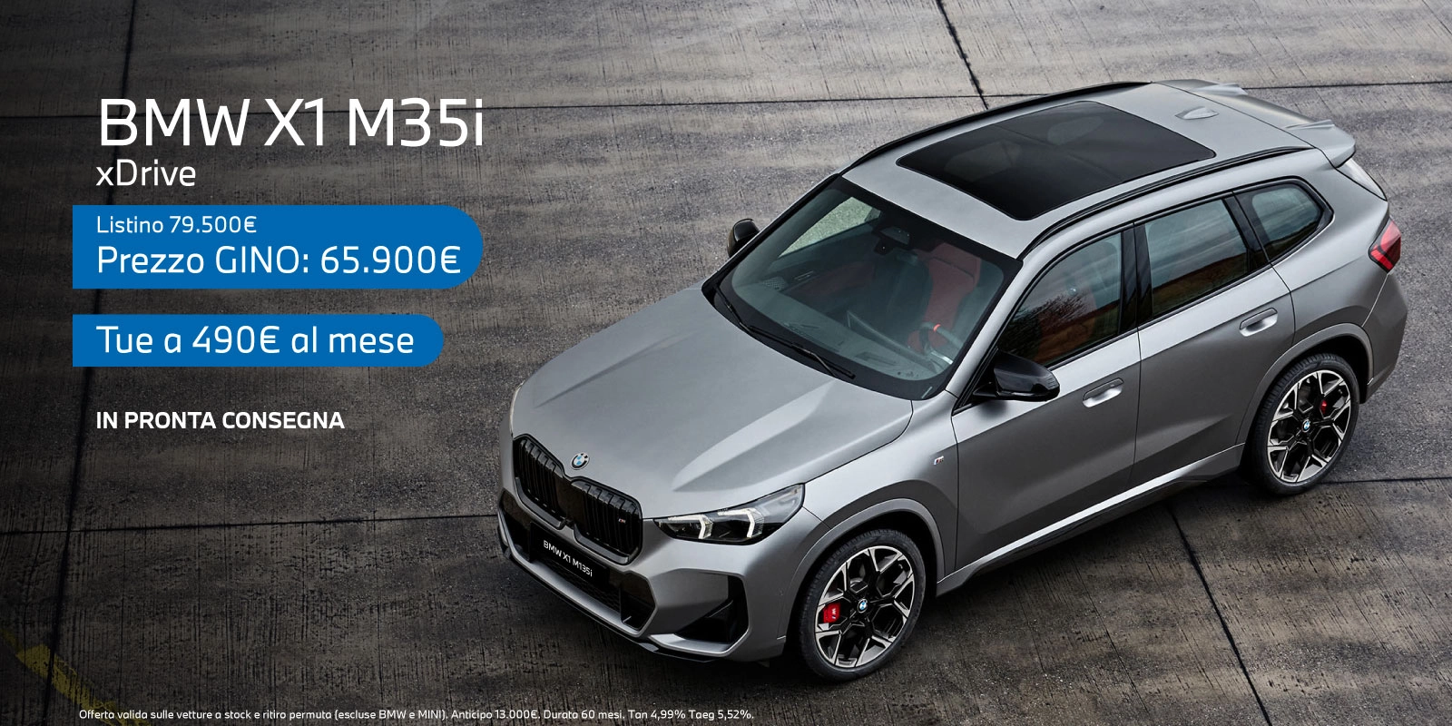Nuova BMW X1 M35i - Tua a partire da 490€/mese