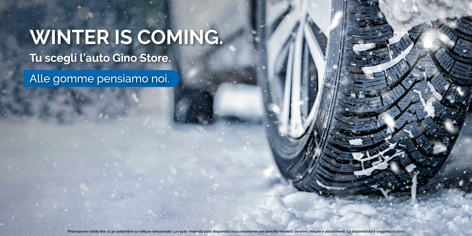 WINTER IS COMING - Acquista un auto e le gomme sono omaggio.