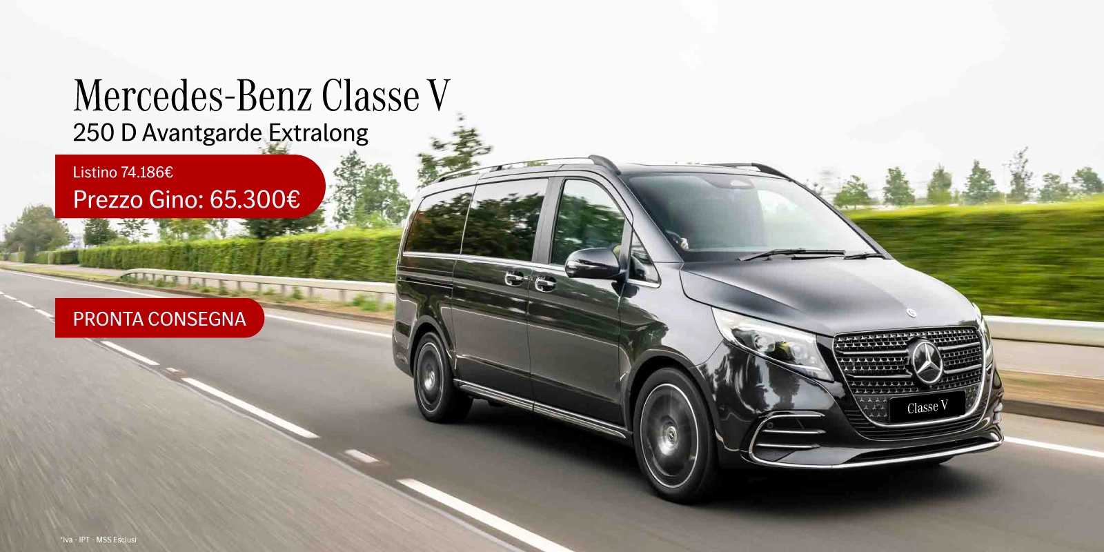 Nuovo Mercedes-Benz Classe V - Tuo da 65.300€