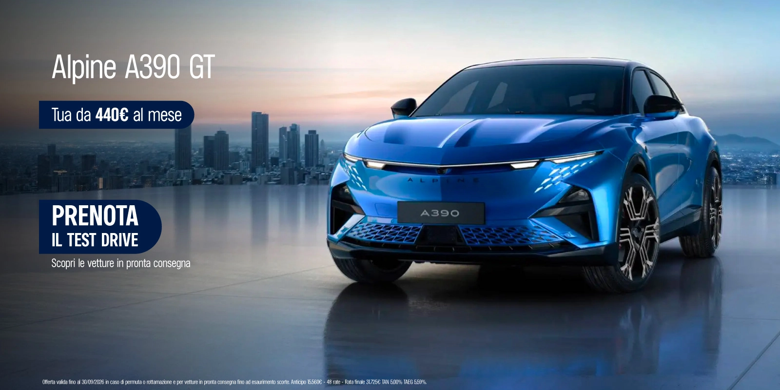 Alpine A390 - Tua da 440€ al mese