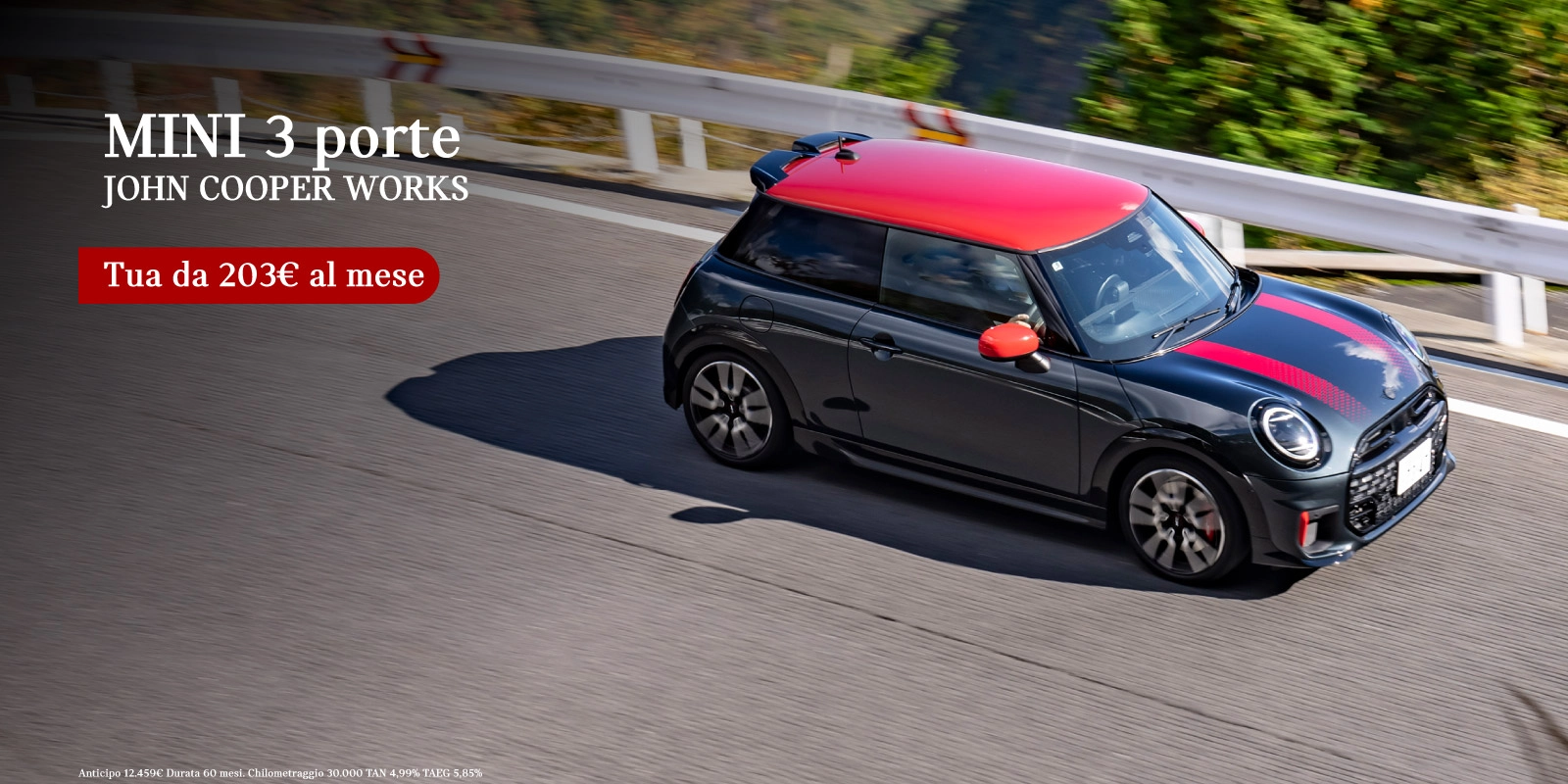 Nuovo Mini Cooper JCW da 229€ al mese