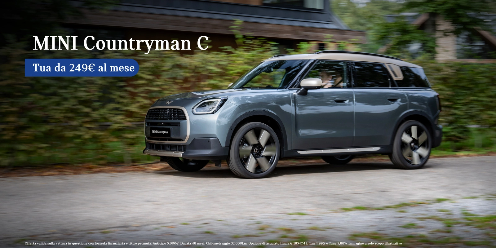 Nuova Mini Countryman - Tua a partire da 249€/mese