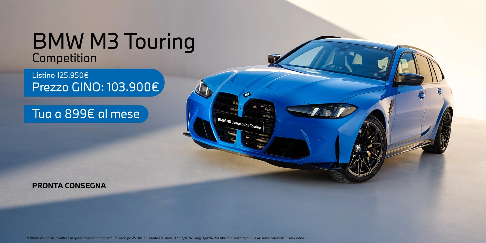 Nuova BMW M3 Touring Competition - Tua a partire da 899€/mese
