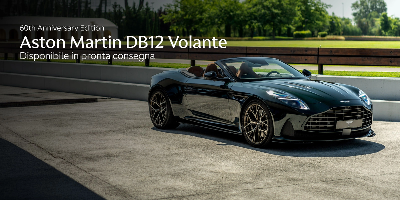 Aston Martin DB12 Volante 60TH Anniversary in pronta consegna