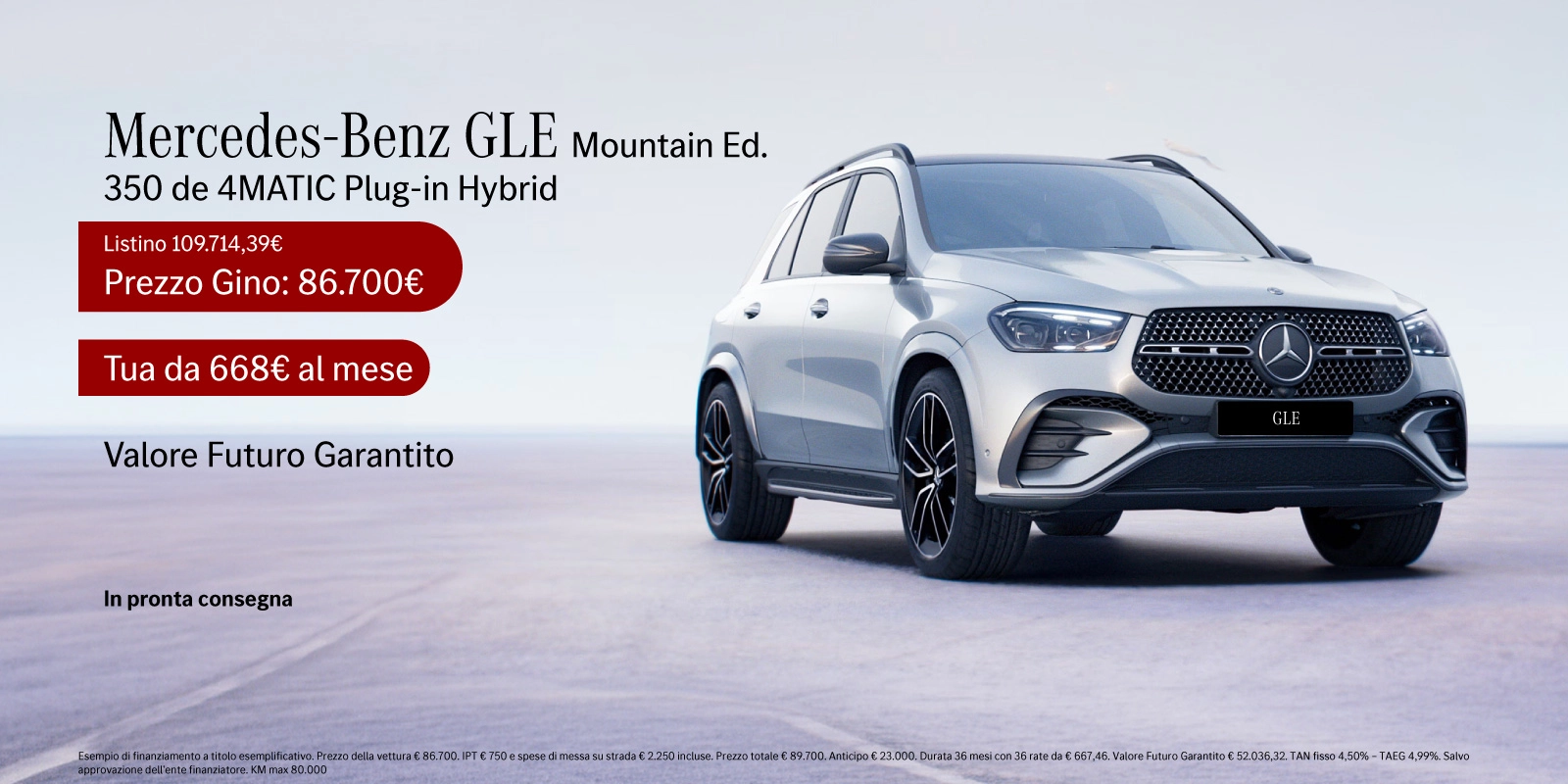 Nuova Mercedes-Benz GLE - Tua a partire da 668€/mese