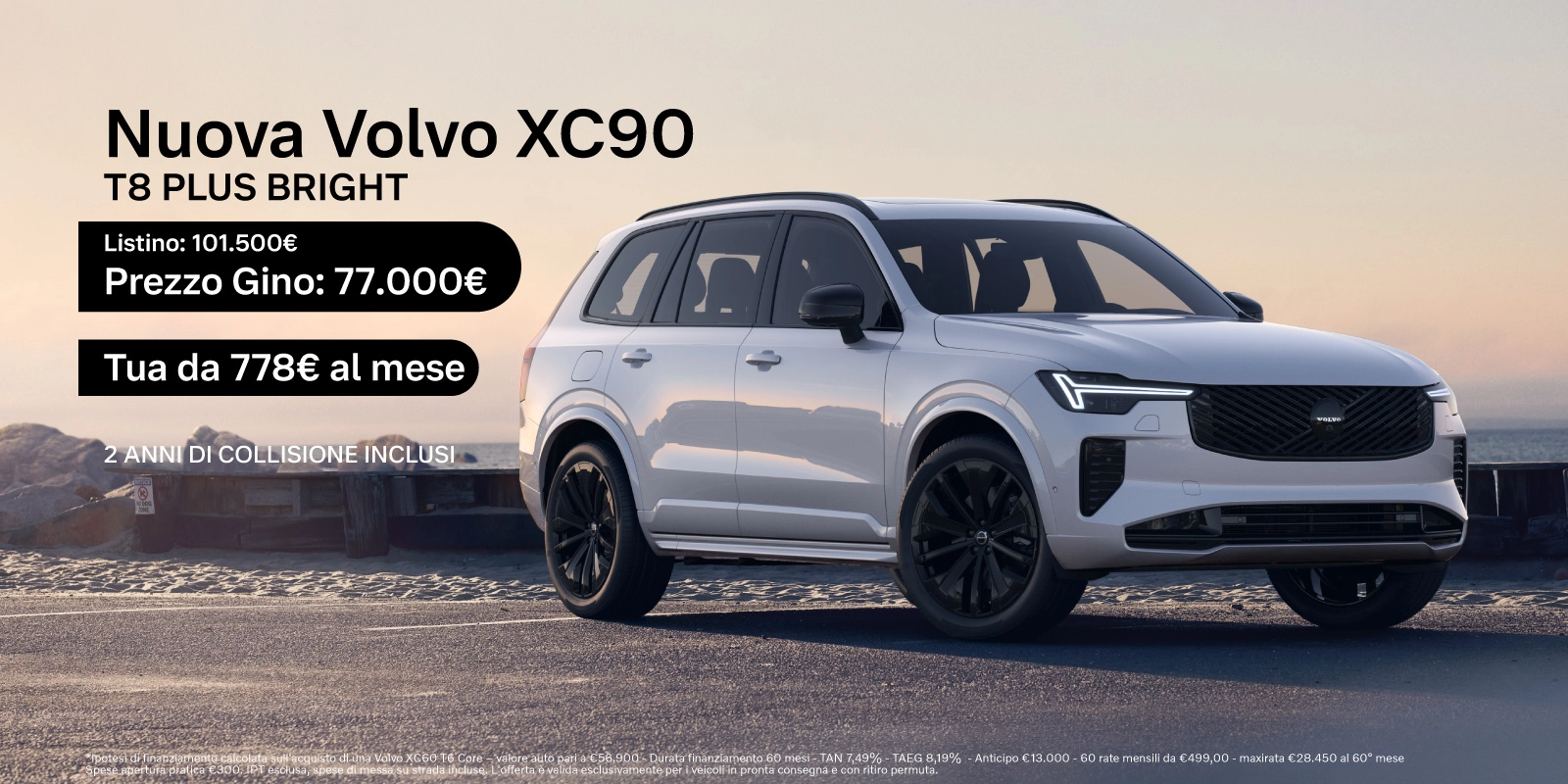 Nuova Volvo XC90- Tua a partire da 778€/mese