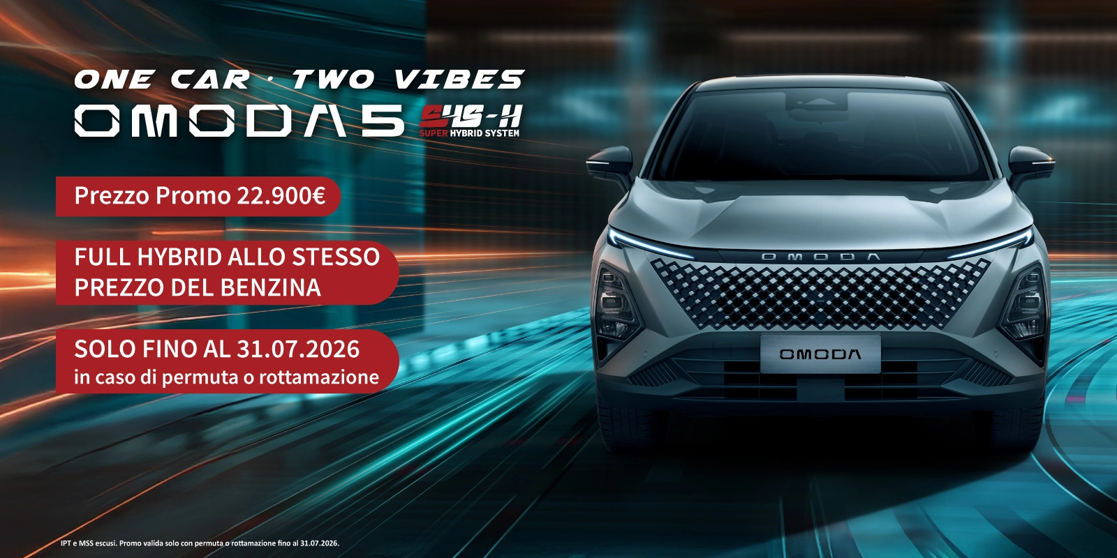 Nuova Omoda 5 SHS-H - Tua da 22.900€