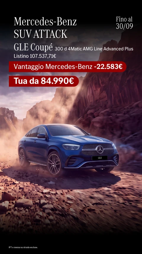 Nuova Mercedes-Benz GLE Coupè - Tua da 84.900€