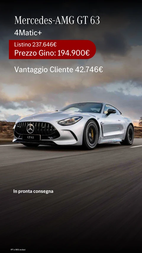 Nuovo Mercedes-AMG GT 63 in pronta consegna