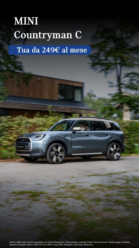 Nuova Mini Countryman - Tua a partire da 249€/mese