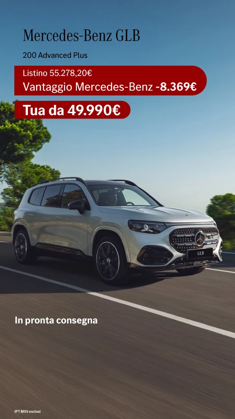 Nuova Mercedes-Benz GLB - Tua da 49.990€