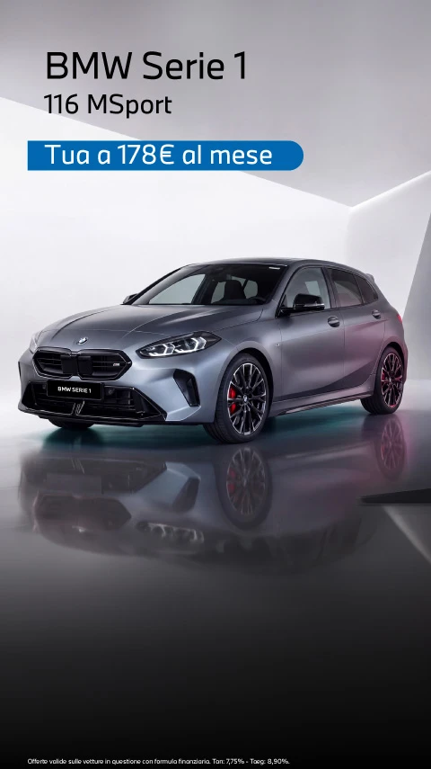 BMW Serie 1 116 Msport Tua da 178€/mese