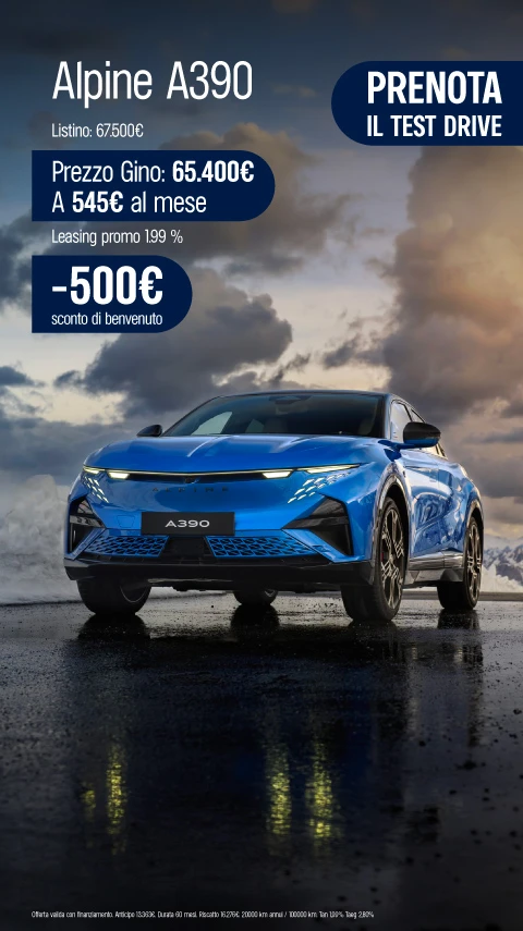 Alpine A390 - Tua da 545€ al mese