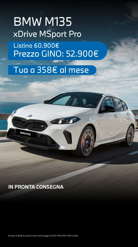 Nuova BMW Serie 1 M135i - Tua a partire da 358€/mese