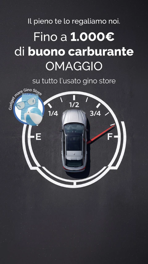 1.000€ di buono carburante OMAGGIO