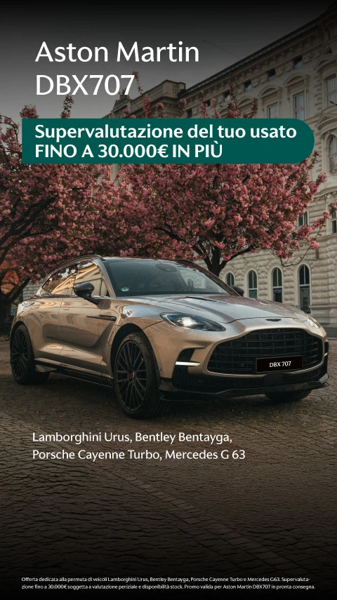 Aston Martin DBX707 con supervalutazione del tuo usato.