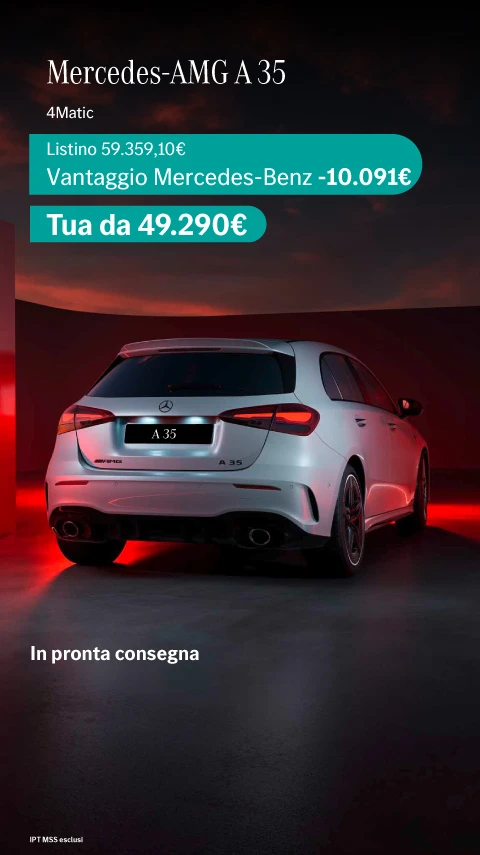 Mercedes-AMG Classe A 35 - tua da 49.290€