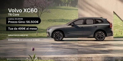 Nuova Volvo XC60 - Tua a partire da 499€/mese
