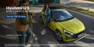 Nuova Hyundai i20 - Tua da 75€ al mese